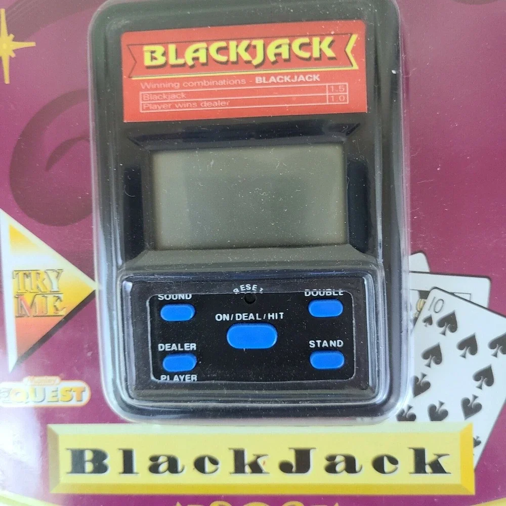 Manley‎ Toy Quest Vegas Casino Blackjack Hand Held Game New